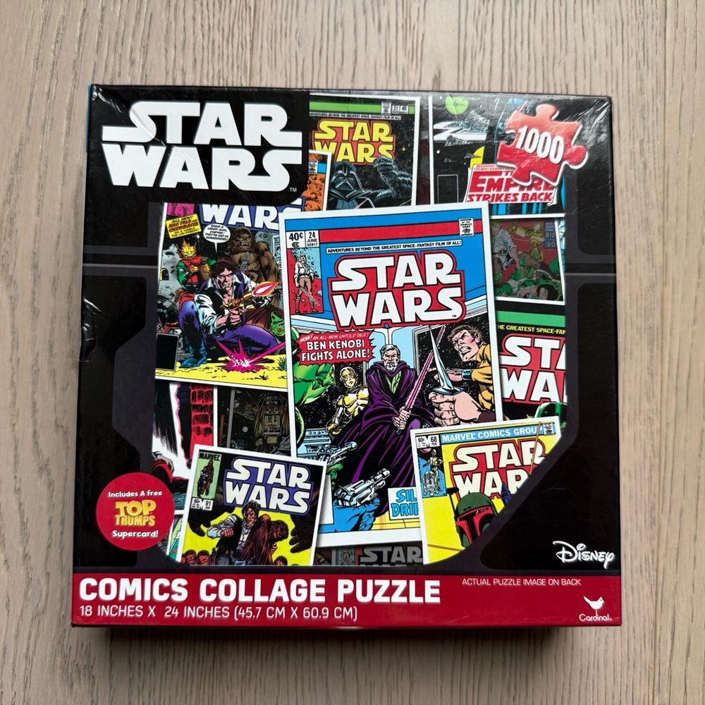 Disney Star Wars Comics Collage Puzzle - Black and Red